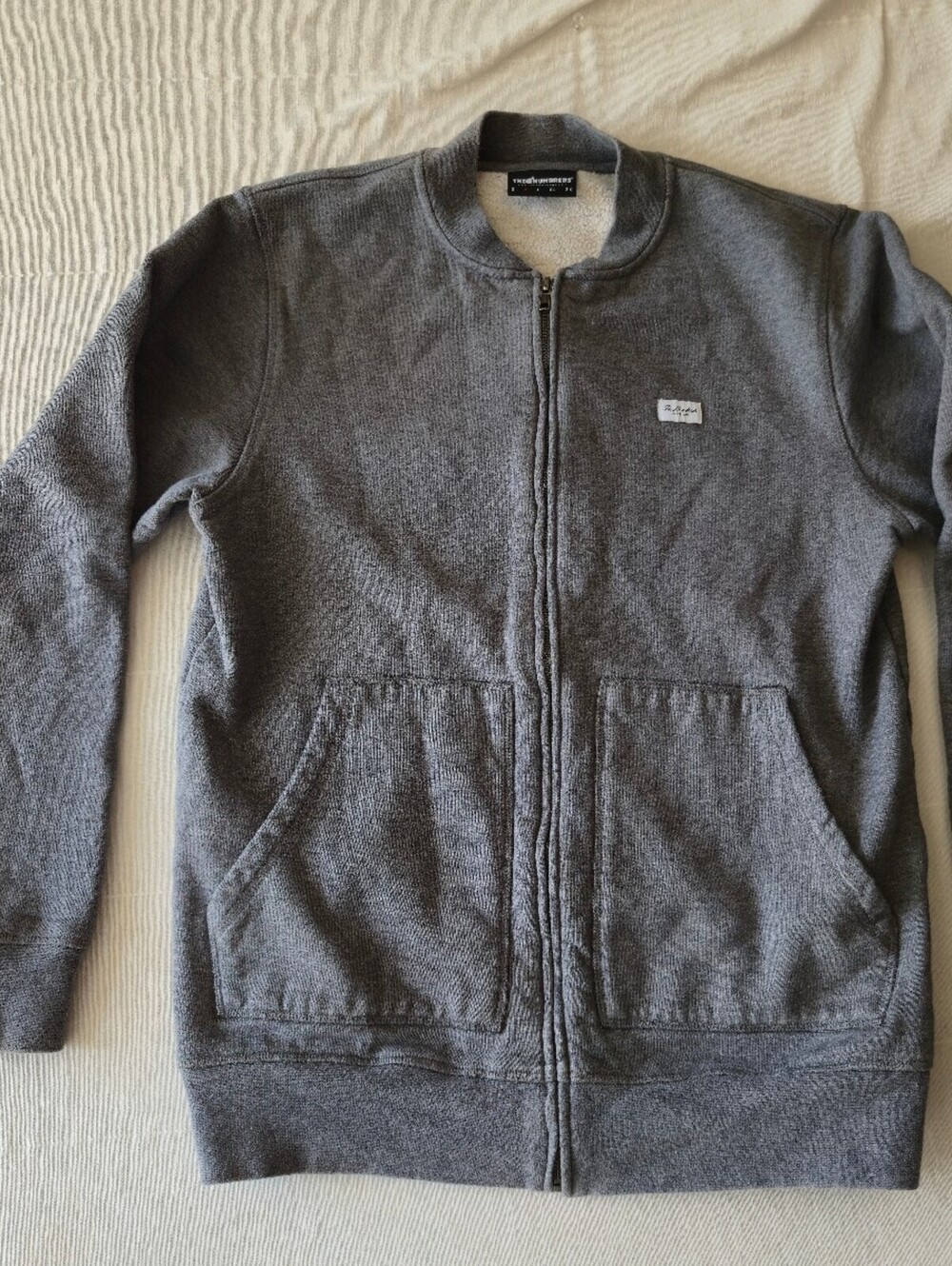 The Hundreds Gray Zip-Up Fleece Jacket Size M